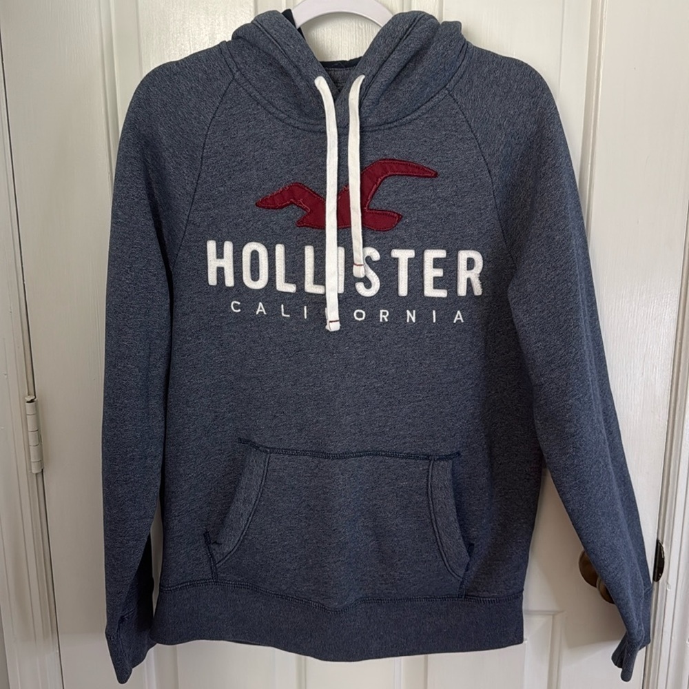 Holster Pullover Hoodie Unisex Charcoal Grey size M with Hand warmer Pockets